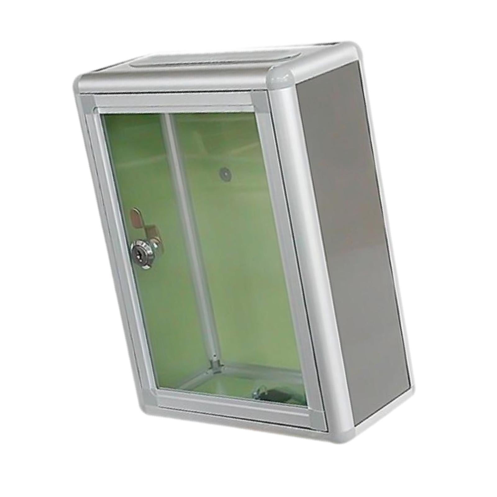 Baoblaze Clear Multifuctional Locking Mailbox for Business top port