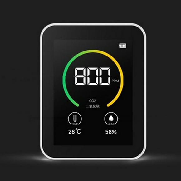 Without Wireless Gas Concentration Color Screen TFT Usb Charging Intelligent Atmosphere Carbon Dioxide Detector