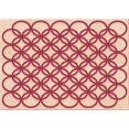 thumbnail image 1 of Ahgly Company Machine Washable Indoor Rectangle Transitional Crimson Red Area Rugs, 4' x 6', 1 of 7