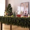 thumbnail image 5 of Guvpev 9FT Christmas Cedar Garland, Green Artificial Greenery Garland Indoor/Outdoor Christmas Ornaments, Faux Winter Pine Garlands for Mantle, Table, TV Stand, Wall, Stair, Porch, Xmas Decorations, 5 of 8