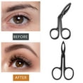 thumbnail image 4 of Pinzas para cejas en forma de tijeras, pinzas con mango de tijera de acero inoxidable, removedor de pelo para cejas, 4 of 5