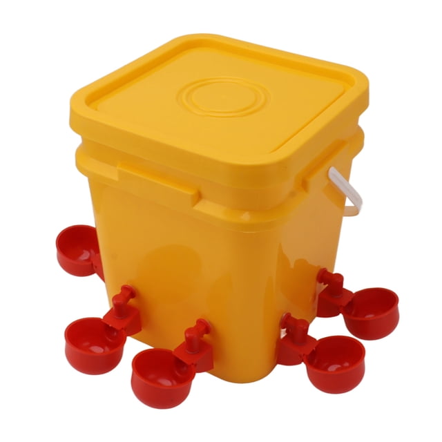 Bebedero Automático Para Pollos, Kit De Comedero Para Bebederos Para Aves De Corral Con Cubo De 12L, Para Pollo, Ganso, Pato, Codorniz Y Paloma