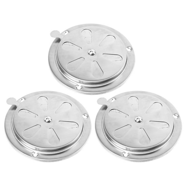 unbranded 3Ud Cubierta Ventilación Para Autocaravana Inoxidable Con Compuerta Reguladora De Aire