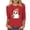A-Red, variant on successthop Womens Halloween Clothes Ghost 3/4 Sleeve Crewneck Tee Happy Holiday T shirt Fall Festival Plus Size Tops