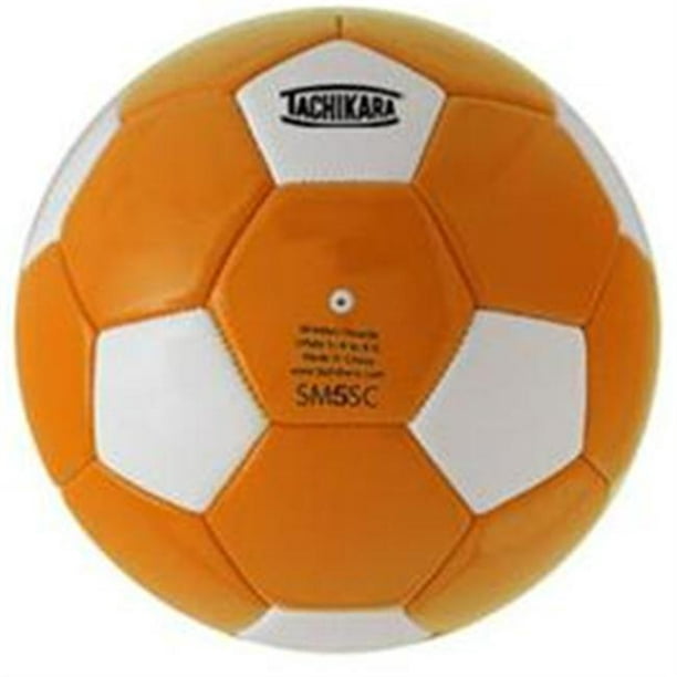Tachikara SM5SC.ORW Ballon de Football en Cuir Synthétique - Taille 5 - Orange-Blanc