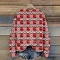 thumbnail image 6 of Women's Christmas Print Cardigan Long Sleeve Round Neck Knit Sweater for Fall and Winter, Cozy and Festive Holiday Top, Ideal as Christmas Sweaters for Women and Christmas Gifts,Pink,Size S, 6 of 7