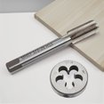 thumbnail image 1 of Estbridge [1/2 Po-28 HSS Tap Ensemble] 1/2 Po-28 HSS Tap et Ensemble de Fil / 1/2 x 28 Filetage de Machine Tap et Fil Rond / Main Droite pour 22LR 223 5.56 9mm, 1 of 6