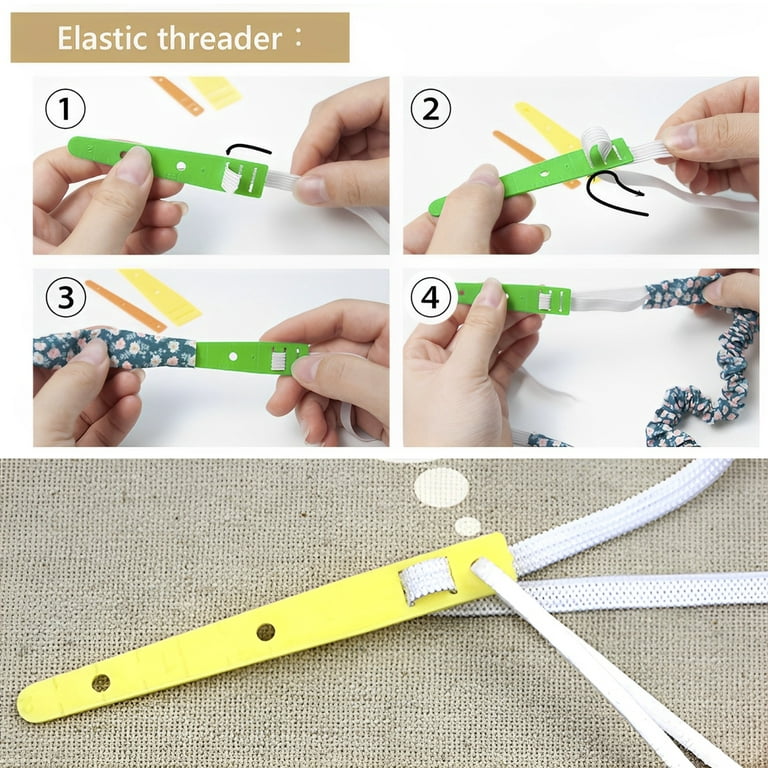 Drawstring Threader Tool Set Sewing Loop Flexible Long Drawstring