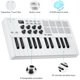 thumbnail image 5 of M-VAVE SMK-25 - Controlador de teclado MIDI USB de 25 teclas con 8 almohadillas retroiluminadas, Blu, 5 of 6