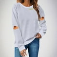 thumbnail image 2 of Wensltd Fall Pumpkin Sweatshirt for Women Pullovers Tops Thanksgiving Long Sleeve Shirt, 2 of 4