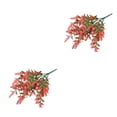 thumbnail image 2 of Bearachild Elegant Indoor And Outdoor Flowers Artificial Plant Fake Artificial Artificial Flowers Picture-Perfect Quality Fake rojo brillante 2piezas, 2 of 6