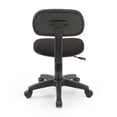 thumbnail image 4 of Hodedah Swiveling Armless Task Chair Black Adjustable, 4 of 5