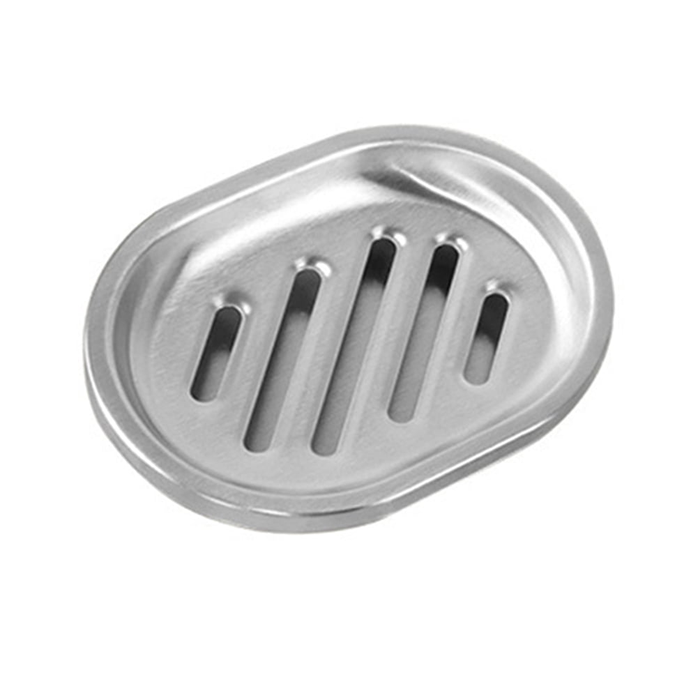 Stainless Steel Soap Dish 2-Pack Double Layers Soap Holder with Draining Tra...