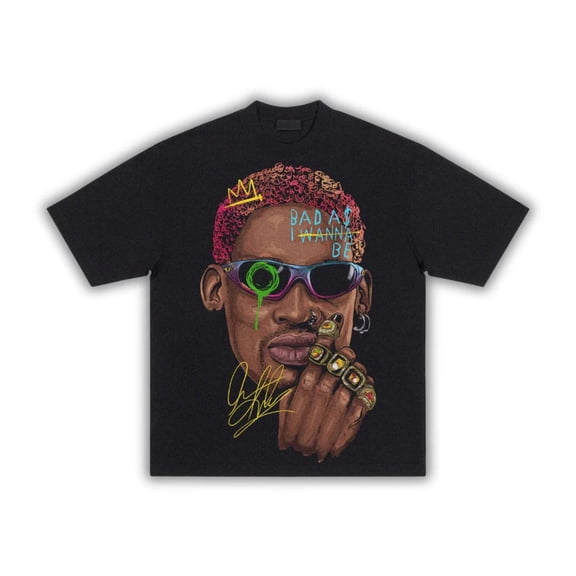 Dennis Big Face Streetwear Boxy Tee Shirt Y2K Opium Shirt Basketball Graphic Oversized Retro Tee