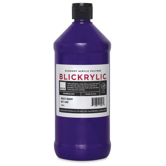 Blickrylic Student Acrylics - Violet, Quart