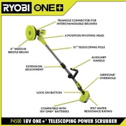 Ryobi 18-Volt One + Cordless Telescoping Power Scrubber P4500 (Tool Only)