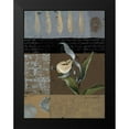 thumbnail image 2 of Loreth, Lanie 19x24 Black Modern Framed Museum Art Print Titled - Slipper Orchid in Blue II, 2 of 5
