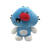 Cute Cartoon Red Nose Cat Plush Toy,Soft Stuffed Ogy Blue Fat Cat Animal Doll,Gift for Kids - 9 Inch