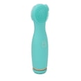 thumbnail image 2 of Cepillo limpiador facial eléctrico de silicona para eliminar puntos negros y piel muerta, color verde, 2 of 14