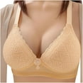 thumbnail image 2 of Sokhug Women's Plus Size Bra,Casual Lace Shaping Cup Plus Size Extra-Elastic Wirefree Underwear, 2 of 5