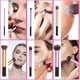 thumbnail image 2 of Brochas de maquillaje, mango de plástico profesional, brocha para polvo, tubo de aluminio, cosméticos, brocha suave para ojos y cara, 2 of 6