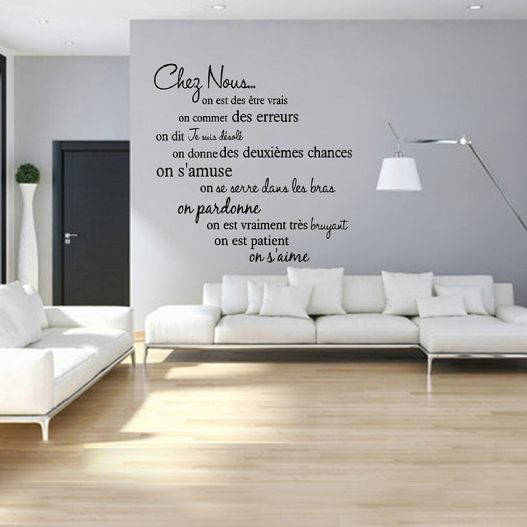 New Desgin French Phrase Wall Sticker for Kids Rooms Decor Francais Quote  Decals Decor Wallpaper Stickers Muraux Phrase