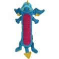 thumbnail image 2 of goDog Skinny Dragons Squeaky Plush Dog Toy, Chew Guard Technology - Blue, Small, 2 of 7
