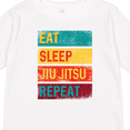 thumbnail image 4 of Inktastic Eat Sleep Jiu Jitsu Repeat Boys or Girls Long Sleeve Toddler T-Shirt, 4 of 5