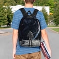 thumbnail image 4 of Disketp Astronaut Standing In The Moon Mochila Escolar de 15 Pulgadas, Mochila Ligera para Estudiantes, Viajes y Trabajo, Cómoda y Resistente para el Uso Diario, 4 of 6
