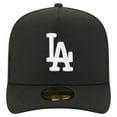 thumbnail image 2 of Men's New Era Black Los Angeles Dodgers Script Safety Pin 59FIFTY A-Frame Fitted Hat, 2 of 5