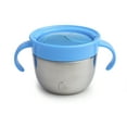 thumbnail image 3 of Munchkin® Snack+™ Stainless Steel Toddler Snack Catcher Cup with Lid, 9 oz, Blue, Unisex, 3 of 6