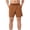 Brown, variant on Men's Workout Running Shorts Side Split Quick Dry Gym Shorts Lightweight Breathable Casual Shorts with Pockets