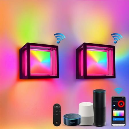 

LIGIUJN Transform Your Outdoor Space with the Stunning Waterproof Gorgeous Ideal RGBICW Smart LED Wall Lamp Fixture. Enhance Your Lighting Experience with 20W of Power. Voice Control and
