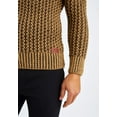 thumbnail image 6 of Chunky Knit Turtleneck Sweater - Brown/Black, 6 of 11