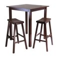 thumbnail image 1 of Parkland 3-Pc Square High/Pub Table Set with 2 Saddle Seat Stools, 1 of 9