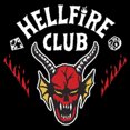 thumbnail image 2 of Netflix Infant's Stranger Things Hellfire Club White Logo Bodysuit, 2 of 3