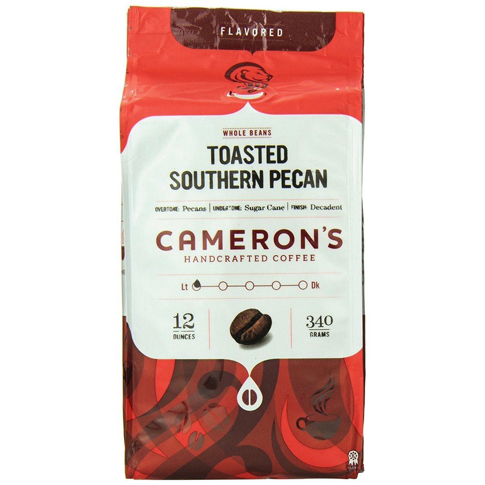 Camerons Toasted Southern Pecan Whole Bean Coffee12 oz Bag Walmart