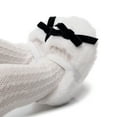 thumbnail image 3 of Biezeib Baby Girls Cute Moccasinss Bowknot Soft Sole Coral Fleece Flats Shoes First Walkers Non-Slip Fall Winter Princess Shoes, 3 of 4