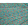 thumbnail image 4 of oneOone Polyester Lycra Turquoise Green Fabric Batik Craft Projects Decor Fabric Printed By The Yard 56 Inch Wide, 4 of 4