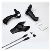 Wireless 2D Barcode Scanner With Adjustable Stand Bluetooth 2.4G Wireless USB Wired Handheld Barcode Reader 1D QR Scanner ,Easy to Operate