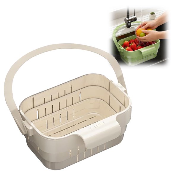 Foldable Sink Drain Basket With Food Strainer Hanging Kitchen Filter Multi-functional Faucet Storage Rack Draining Vegetable Basket