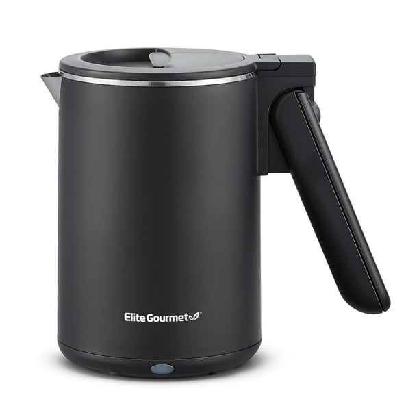 Hervidor eléctrico Elite Gourmet EKT719 0.6L Dual Volt negro
