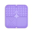 thumbnail image 2 of Silicone Pet Mat Lick Mat for Dogs 6 Inch Small Slow Feeder Dog Relaxation Relief Non Slip Pet Feeding Mat for Small Dogs and Cats Purple, 1 Pack, 2 of 6