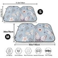 thumbnail image 3 of Balery Blue Butterfly Print Car Windshield Sun Shade,Windshield Sunshade for Car Pickup Truck SUV Accessories-Medium, 3 of 7