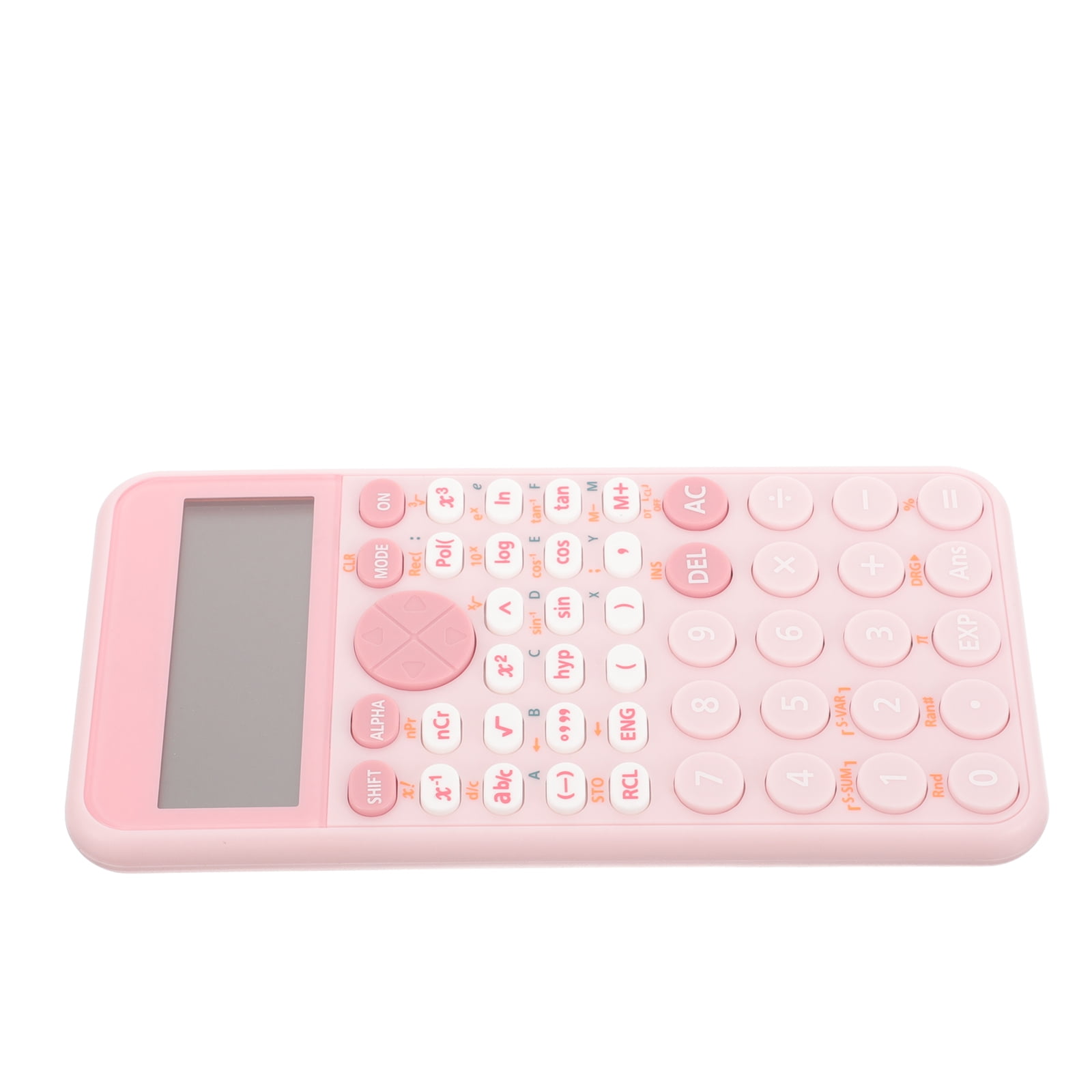 Supvox Portable Pink Scientific Calculator with Large Screen for Office and Study Use