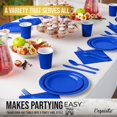 thumbnail image 4 of Exquisite 700 Pcs Paper Dinnerware Set - Dark Blue Disposable Plates Cups Napkins and Cutlery, 4 of 6