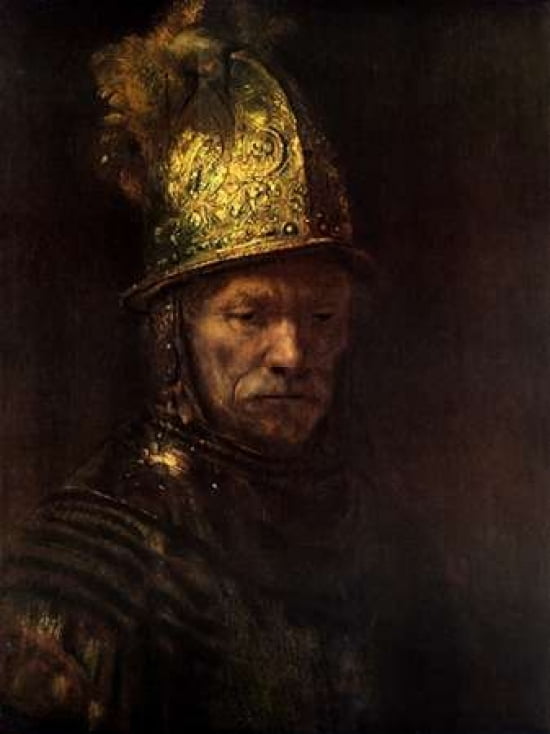 Man With Gold Helme