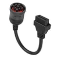 thumbnail image 2 of DOACT Truck Diagnose Interface Adapter, Female 16 Pin OBD2 Adapter,Truck Diagnose Interface Female 16 Pin OBD2 9 Pin Adapter Cable for Automotive Diagnostic Tool, 2 of 7
