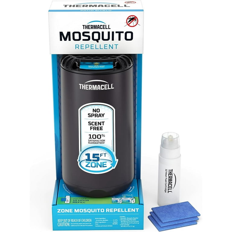 Thermacell Patio Shield Mosquito Repeller Highly Effective Mosquito Repellent for Patio No Candles or Flames DEET Free Scent Free Bug Spray