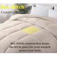 thumbnail image 2 of BedTreat Down Alternative Comforter with Corner Tabs - All Season Quilted King Size 240 GSM Sand Dollar Comforter, Machine Washable Microfiber Bedding, 2 of 7